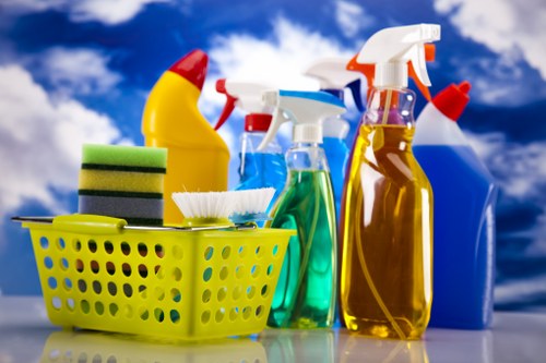 Deep cleaning kitchen surfaces during end of tenancy cleaning in Docklands