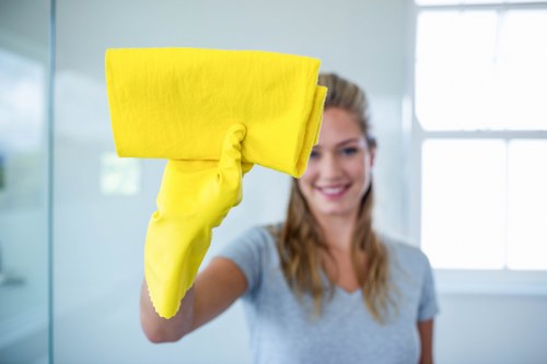 Docklands cleaning team delivering professional maintenance in a modern urban property