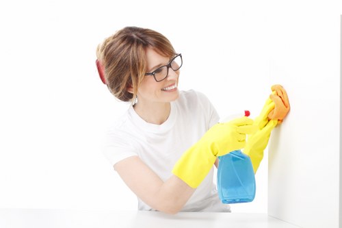 Professional cleaning in a Docklands residential building