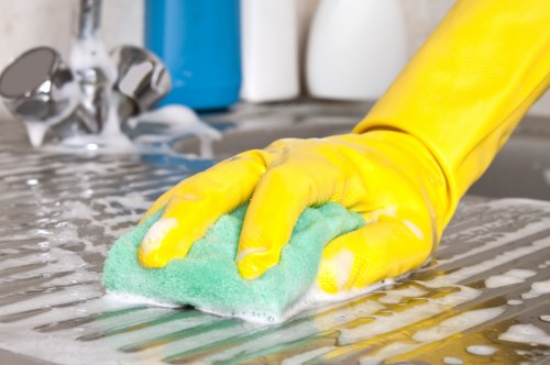 Upholstery cleaning equipment used in a Docklands home