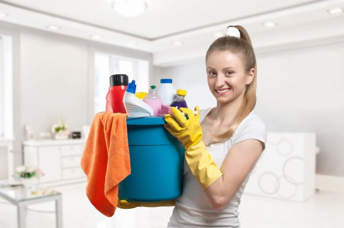 Modern Docklands home cleaning service preparing a tidy and fresh living space